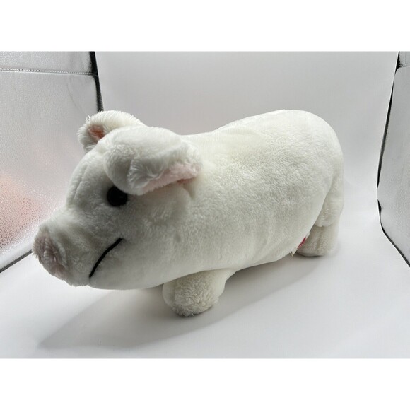 Vintage Dakin Plush White Pig with 3 Pink Piglet Babies Stuffed Animal 17” 1980s - Picture 13 of 16